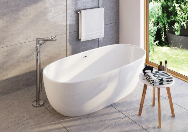 Neuesbad Serie 600 Freistehende Acryl Badewanne, 1700x800x580mm 1 Neuesbad Serie 600 Freistehende Acryl Badewanne, 1700x800x580mm