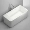 Neuesbad 140 Freistehende Mineralguss Badewanne, 1600x730x595mm