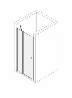 Koralle Pendeltür TwiggyPlus NPF 90 In Nische, VZ18509020AA1