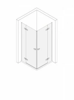 Koralle Eckdusche S500Plus EFFS L 100, VF08310020DP1