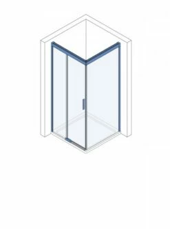 Koralle Schiebetür 2-teilig Mit Trennwand S600Plus DSTD2 L 160, V1197S7520RA1