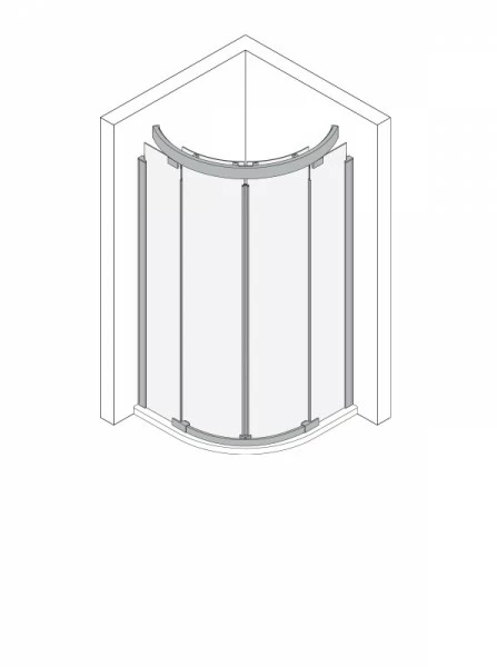 Koralle Viertelkreis S600 VKS2 90/80 R500, V8383V2220CP1 1 Koralle Viertelkreis S600 VKS2 90/80 R500, V8383V2220CP1