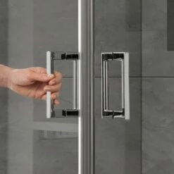 HSK Aperto Pro Eckeinstieg 4-teilig, Pendelbar, 2 Drehtüren -Grohe Verkauf aperto pro griff 600x600