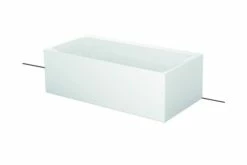 Bette Badewanne Lux I Silhouette Side 3460 CWVVS, 170x85x45 Cm S H: 58 Cm Wand Weiß, 3460-000CWVVS