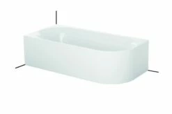 Bette Lux Oval IV Silhouette 3425 CERVS, 175x80x45 Cm Freistehend Snow 440, 3425-440CERVS