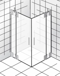 HSK K2.26 Eckeinstieg, 2 Drehtüren An Nebenteilen