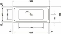 Duravit D-Code Badewanne Weiß 1800x800 Mm - 700101000000000 -Grohe Verkauf duv w 1270407 600x600