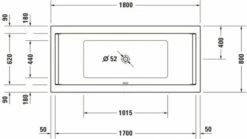 Duravit Starck Badewanne Weiß 1800x800 Mm - 700338000000000 12 Duravit Starck Badewanne Weiß 1800x800 Mm - 700338000000000 -Grohe Verkauf duv w 1270836 600x600