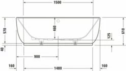 Duravit Luv Badewanne Weiß Matt 1800x950 Mm - 700433000000000 -Grohe Verkauf duv w 1271013 600x600