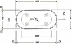 Duravit D-Neo Badewanne Weiß Matt 1600x750 Mm - 700477000000000 -Grohe Verkauf duv w 1271057 600x600