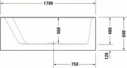 Duravit Paiova Whirlwanne Weiß 1700x1000 Mm - 760264000JS1000 -Grohe Verkauf duv w 1271945 600x600
