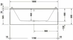 Duravit Starck Whirlwanne Weiß 1800x900 Mm - 760339000CL1000 -Grohe Verkauf duv w 1272059 600x600