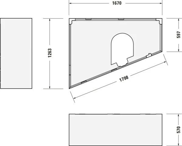 Duravit Paiova Badewanne Weiß 1700x1300 Mm - 700214000000000 9 Duravit Paiova Badewanne Weiß 1700x1300 Mm - 700214000000000 – Bild 9