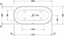 Duravit Luv Badewanne Weiß Matt 1800x850 Mm - 700434000000000 -Grohe Verkauf duv w 1276196 600x600