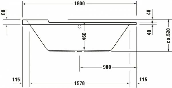 Duravit Starck Badewanne Weiß 1800x800 Mm - 700009000000000 4 Duravit Starck Badewanne Weiß 1800x800 Mm - 700009000000000 – Bild 4