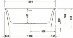 Duravit White Tulip Badewanne Weiß 1600x800 Mm - 700468000000000 -Grohe Verkauf duv w 1413096 600x600
