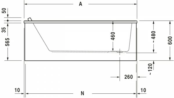 Duravit Starck Whirlwanne Weiß 1700x700 Mm - 760334000CE1000 7 Duravit Starck Whirlwanne Weiß 1700x700 Mm - 760334000CE1000 – Bild 7