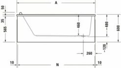 Duravit Starck Whirlwanne Weiß 1700x800 Mm - 760336000CL1000 -Grohe Verkauf duv w 1496015 600x600