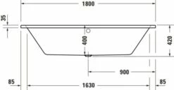 Duravit Duravit No.1 Whirlwanne Weiß 1800x800 Mm - 760492000JP1000 -Grohe Verkauf duv w 1923358 600x600