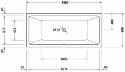 Duravit Duravit No.1 Whirlwanne Weiß 1800x800 Mm - 760492000JP1000 -Grohe Verkauf duv w 1927715 600x600