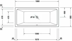 Duravit Duravit No.1 Whirlwanne Weiß 1800x800 Mm - 760492000JP1000 -Grohe Verkauf duv w 1927731 600x600