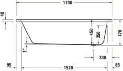 Duravit Soleil By Starck Badewanne Weiß 1700x750 Mm - 700501000000000 -Grohe Verkauf duv w 1948627 600x600