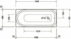 Duravit Soleil By Starck Whirlwanne Weiß 1600x700 Mm - 760499000AS0000 18 Duravit Soleil By Starck Whirlwanne Weiß 1600x700 Mm - 760499000AS0000 -Grohe Verkauf duv w 1948642 600x600