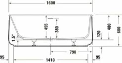 Duravit Zencha Badewanne Weiß Matt 1600x850 Mm - 700462000000000 -Grohe Verkauf duv w 2108435 600x600