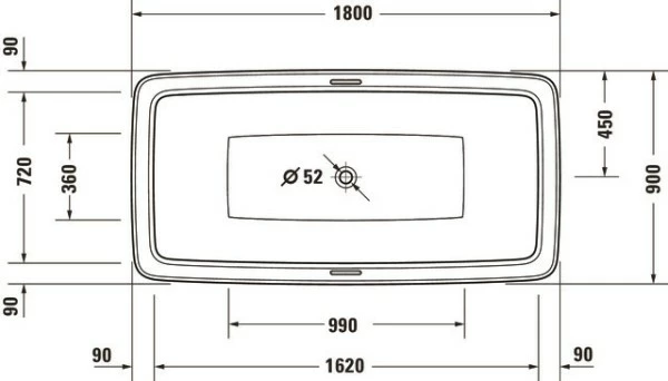 Duravit Bento Starck Box Badewanne Weiß 1800x900 Mm - 700517000000000 2 Duravit Bento Starck Box Badewanne Weiß 1800x900 Mm - 700517000000000 – Bild 2