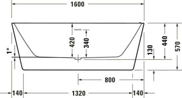 Duravit DuraSkye Badewanne Weiß 1600x750 Mm - 700563000000000 4 Duravit DuraSkye Badewanne Weiß 1600x750 Mm - 700563000000000 – Bild 4