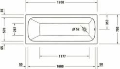 Duravit Qatego Whirlwanne Weiß 1700x700 Mm - 760611000CP1000 -Grohe Verkauf duv w 2672335 600x600 1