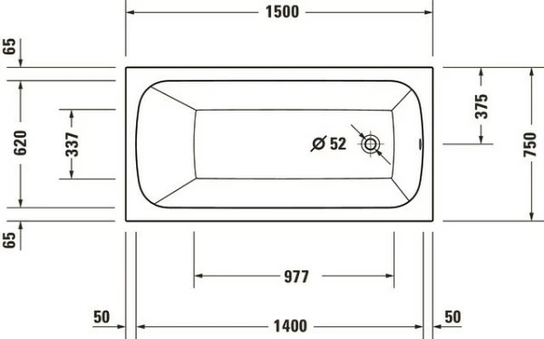 Duravit Qatego Whirlwanne Weiß 1500x750 Mm - 760609000CP1000 4 Duravit Qatego Whirlwanne Weiß 1500x750 Mm - 760609000CP1000 – Bild 4
