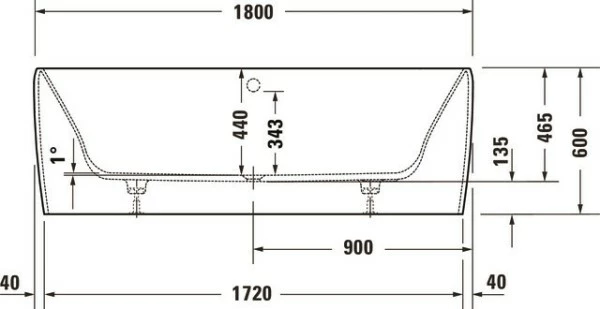Duravit Qatego Badewanne Weiß Matt 1800x800 Mm - 700615000000000 5 Duravit Qatego Badewanne Weiß Matt 1800x800 Mm - 700615000000000 – Bild 5