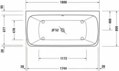 Duravit Qatego Whirlwanne Weiß Matt 1800x900 Mm - 760615000AS0000 -Grohe Verkauf duv w 2689219 600x600