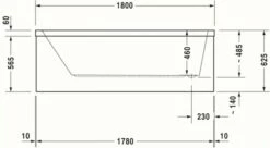 Duravit Starck Badewanne Weiß 1800x900 Mm - 700050000000000 -Grohe Verkauf duv w 48850 600x600
