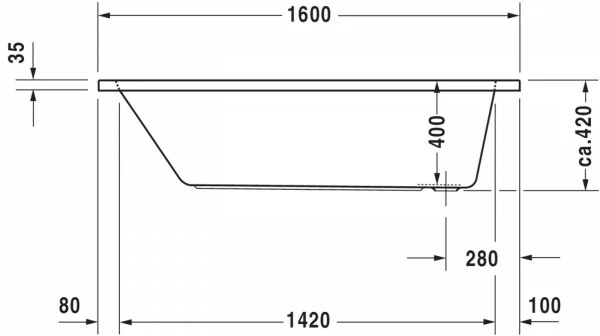 Duravit D-Code Badewanne Weiß 1600x700 Mm - 700096000000000 15 Duravit D-Code Badewanne Weiß 1600x700 Mm - 700096000000000 – Bild 15