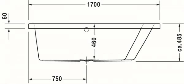 Duravit Paiova Badewanne Weiß 1700x1000 Mm - 700213000000000 12 Duravit Paiova Badewanne Weiß 1700x1000 Mm - 700213000000000 – Bild 12