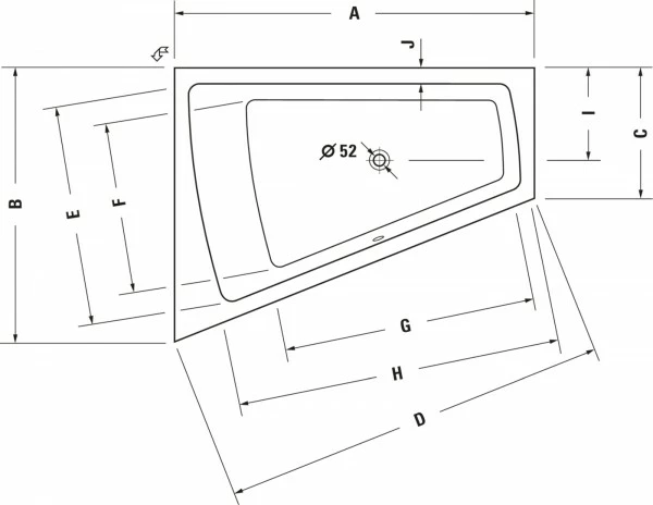 Duravit Paiova Badewanne Weiß 1700x1300 Mm - 700214000000000 12 Duravit Paiova Badewanne Weiß 1700x1300 Mm - 700214000000000 – Bild 12