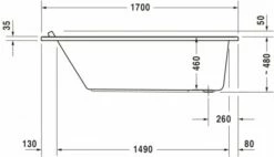 Duravit Starck Badewanne Weiß 1700x900 Mm - 700337000000000 -Grohe Verkauf duv w 49392 600x600