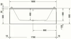 Duravit Starck Badewanne Weiß 1800x800 Mm - 700338000000000 19 Duravit Starck Badewanne Weiß 1800x800 Mm - 700338000000000 -Grohe Verkauf duv w 49397 600x600