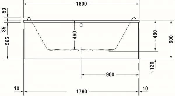 Duravit Starck Badewanne Weiß 1800x800 Mm - 700338000000000 10 Duravit Starck Badewanne Weiß 1800x800 Mm - 700338000000000 – Bild 10