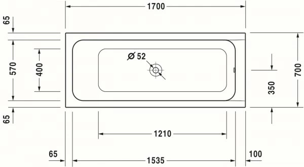 Duravit D-Code Whirlwanne Weiß 1700x700 Mm - 760097000JP1000 10 Duravit D-Code Whirlwanne Weiß 1700x700 Mm - 760097000JP1000 – Bild 10