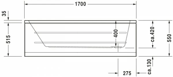 Duravit D-Code Whirlwanne Weiß 1700x700 Mm - 760098000JP1000 7 Duravit D-Code Whirlwanne Weiß 1700x700 Mm - 760098000JP1000 – Bild 7
