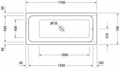 Duravit D-Code Whirlwanne Weiß 1700x750 Mm - 760099000JP1000 11 Duravit D-Code Whirlwanne Weiß 1700x750 Mm - 760099000JP1000 -Grohe Verkauf duv w 83156 600x600