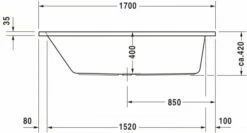 Duravit D-Code Whirlwanne Weiß 1700x750 Mm - 760099000JP1000 12 Duravit D-Code Whirlwanne Weiß 1700x750 Mm - 760099000JP1000 -Grohe Verkauf duv w 83157 600x600