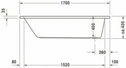 Duravit D-Code Whirlwanne Weiß 1700x750 Mm - 760100000JP1000 12 Duravit D-Code Whirlwanne Weiß 1700x750 Mm - 760100000JP1000 -Grohe Verkauf duv w 83161 600x600