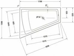 Duravit Paiova Whirlwanne Weiß 1700x1300 Mm - 760266000AS0000 -Grohe Verkauf duv w 83326 600x600