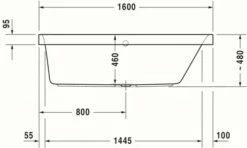 Duravit Happy D.2 Whirlwanne Weiß 1600x700 Mm - 760309000CE1000 -Grohe Verkauf duv w 83377 600x600