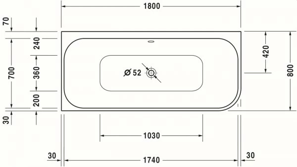 Duravit Happy D.2 Whirlwanne Weiß 1800x800 Mm - 760316000CL1000 4 Duravit Happy D.2 Whirlwanne Weiß 1800x800 Mm - 760316000CL1000 – Bild 4