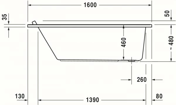 Duravit Starck Whirlwanne Weiß 1600x700 Mm - 760333000AS0000 16 Duravit Starck Whirlwanne Weiß 1600x700 Mm - 760333000AS0000 – Bild 16